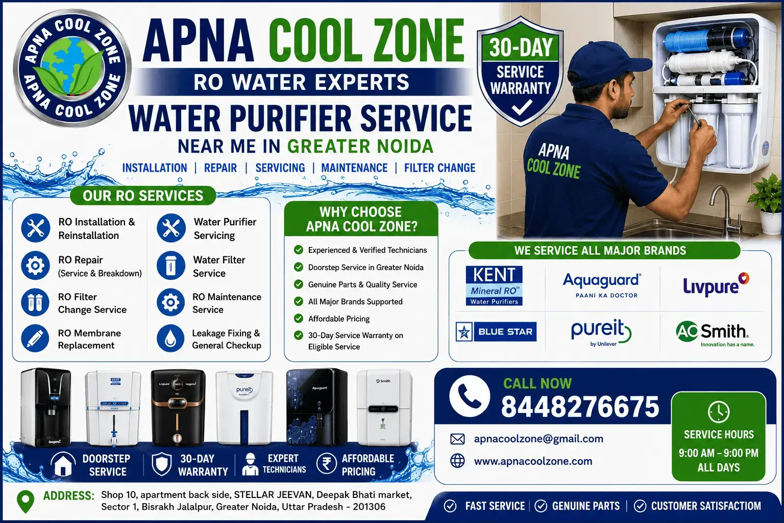 RO Water Purifier Repair Services in Greater Noida West